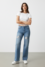 Women's Wide Leg Vintage Jeans - ACE