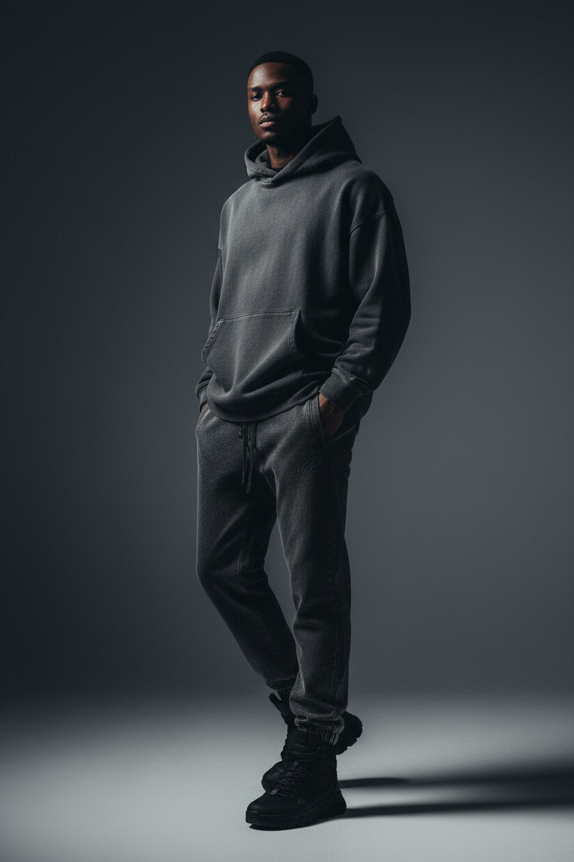 Men Snow Wash Jogger Sweatpants - ACE