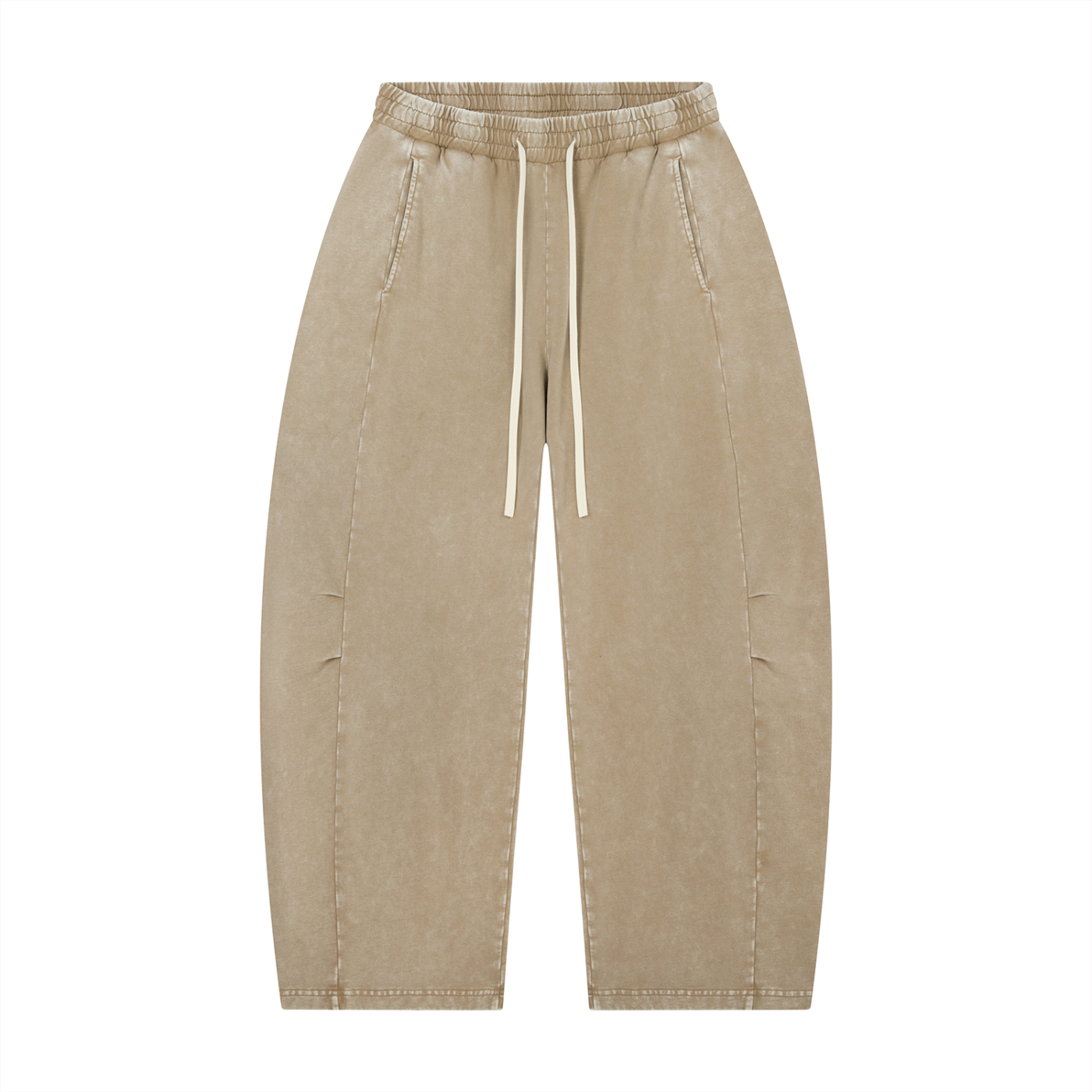 Unisex Mineral Wash Barrel Leg Pants - ACE