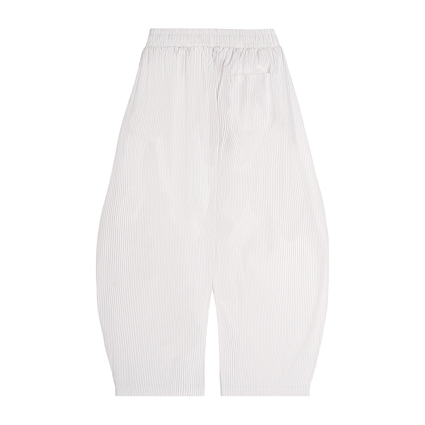 Vertical Stripe Drawstring Barrel Pants - ACE
