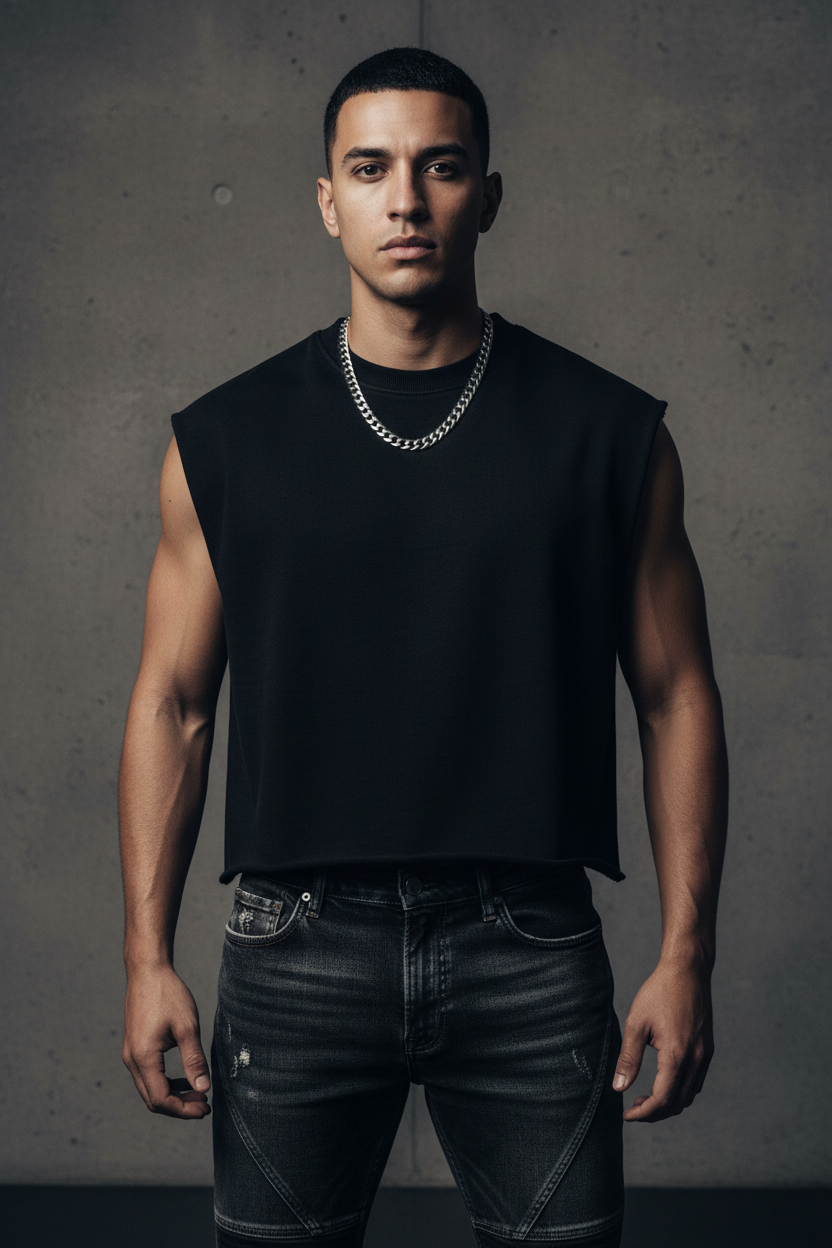 Men French Terry Tank Top - ACE