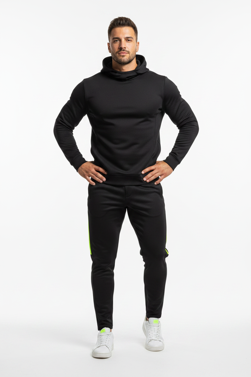 Men Side Stripe Running Pants - ACE