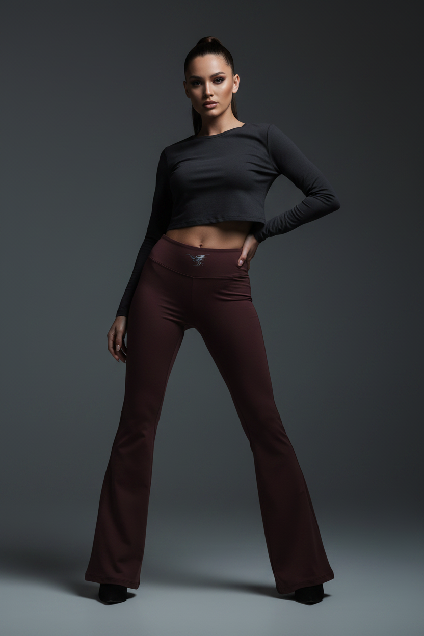 Women High Rise Flared Leggings - ACE