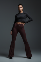 Women High Rise Flared Leggings - ACE