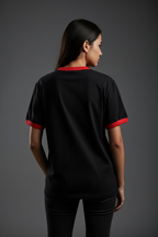Women Contrast Edge Ribbed T-Shirt - ACE