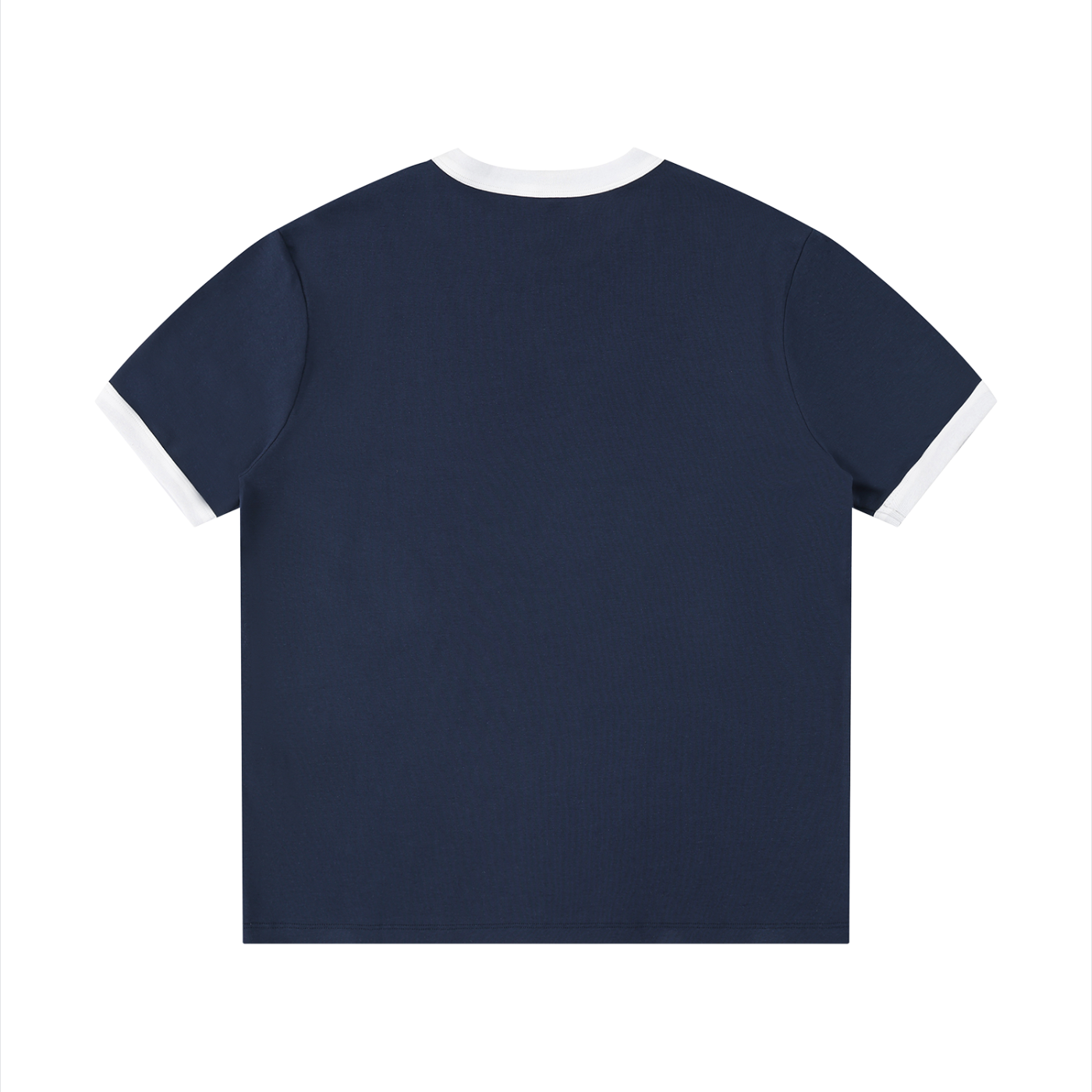 Contrast Edge Ribbed Crewneck T-Shirt - ACE