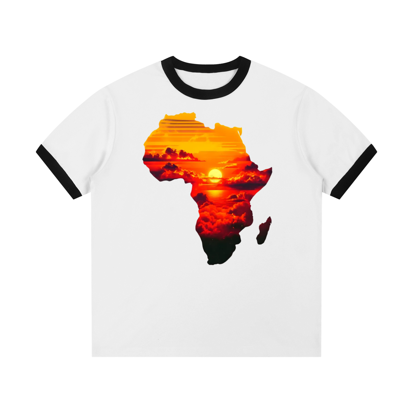 Contrast Edge Ribbed Crewneck T-Shirt - ACE