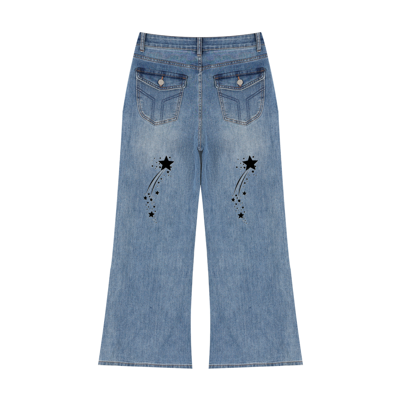 Women’s Vintage Wash Wide Leg Jeans - ACE