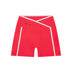 Women’s High Rise Color Block Yoga Shorts - ACE