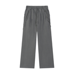 Men Snow Washed Sweatpants with Raw Edge Design - ACE