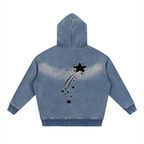 Women Sunfade Fleece Hoodie with Two-way Zipper - ACE
