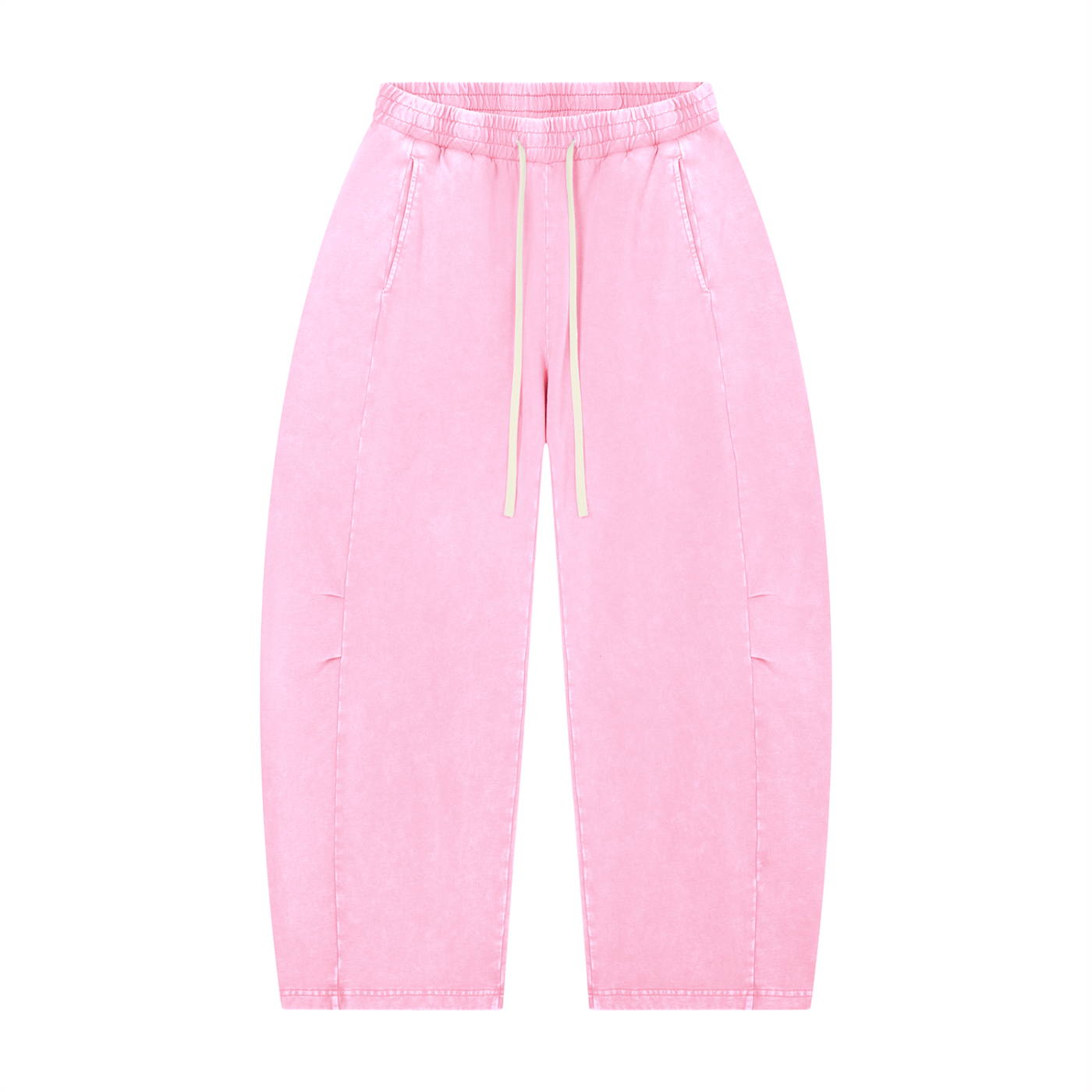 Unisex Mineral Wash Barrel Leg Pants - ACE