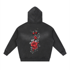 Men Sunfade Fleece Hoodie Two-way Zipper Boxy Design - ACE