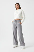 Women Vintage Washed Waist Pants - ACE