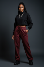 Women Solid Color Sweatpants - ACE