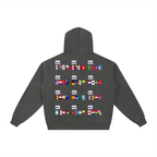 Men Essential Fleece Zip-Through Hoodie - ACE