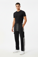 Men Side Stripe Straight-Leg Pants - ACE