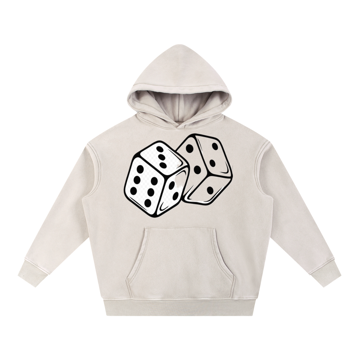 Snow Wash Fleece Oversize Hoodie - ACE