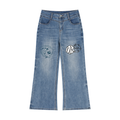 Women’s Vintage Wash Wide Leg Jeans - ACE