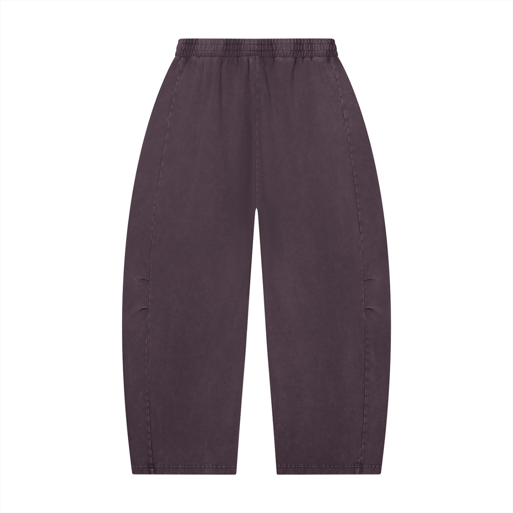 Unisex Mineral Wash Barrel Leg Pants - ACE