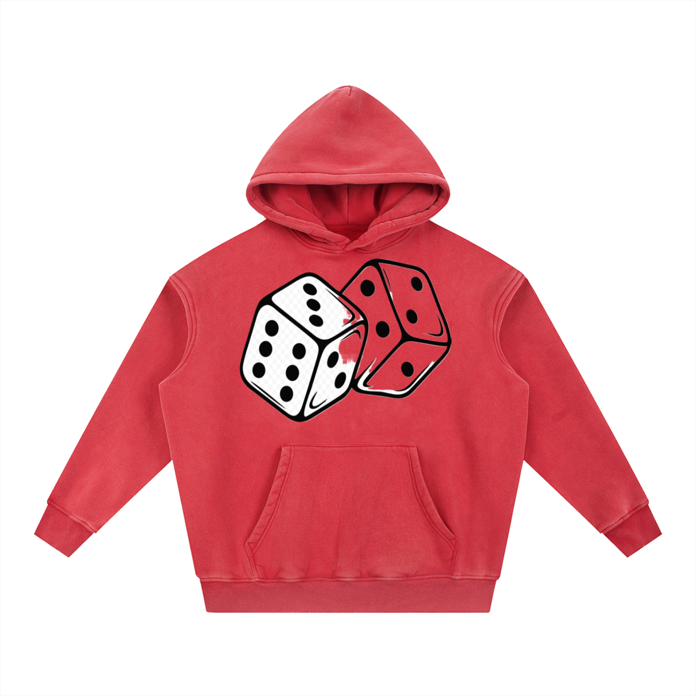 Snow Wash Fleece Oversize Hoodie - ACE