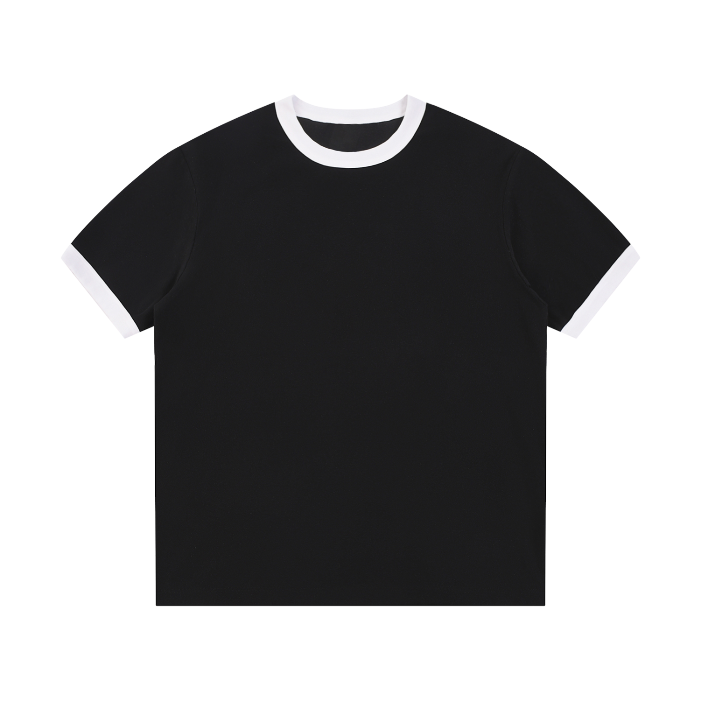 Contrast Edge Ribbed Crewneck T-Shirt - ACE