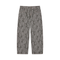 Unisex Vintage Wash Leopard Wide Leg Jeans - ACE