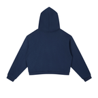Women Contrast Side Stripe Cropped Hoodie - ACE