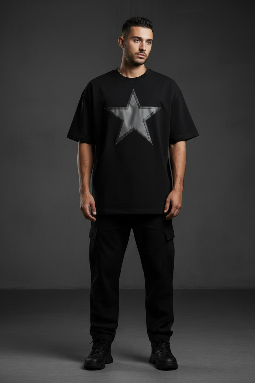 Men Oversized T-Shirt- Soft Cotton - ACE