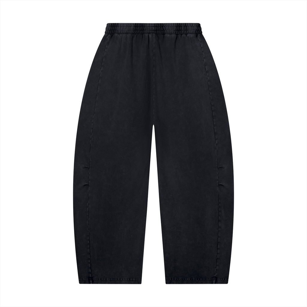 Unisex Mineral Wash Barrel Leg Pants - ACE