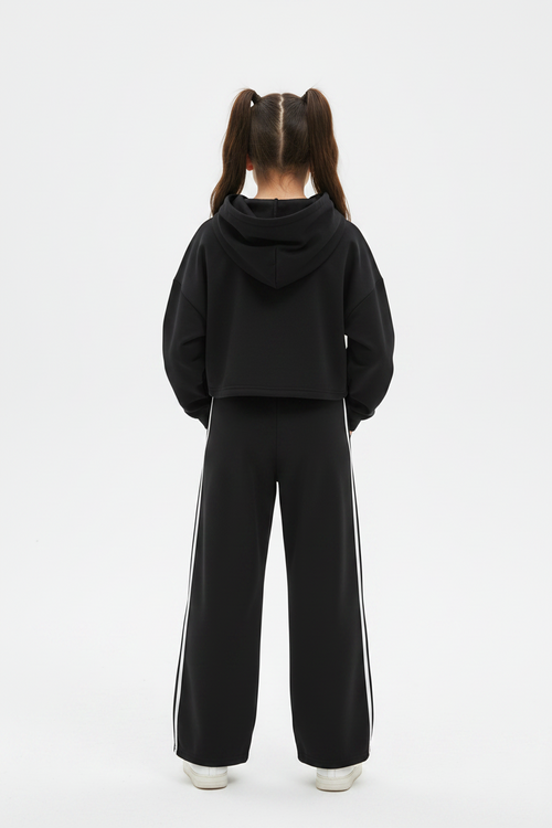 Girl’s Contrast Tape Sweatpants