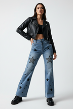 Women Vintage Wide Leg Jeans for Women - ACE