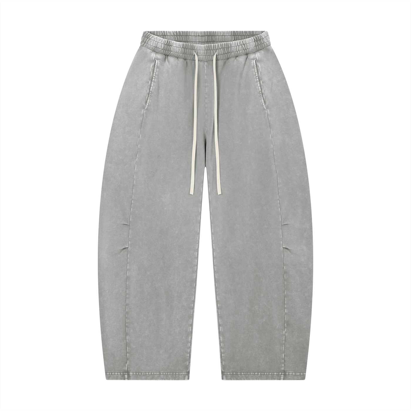 Unisex Mineral Wash Barrel Leg Pants - ACE
