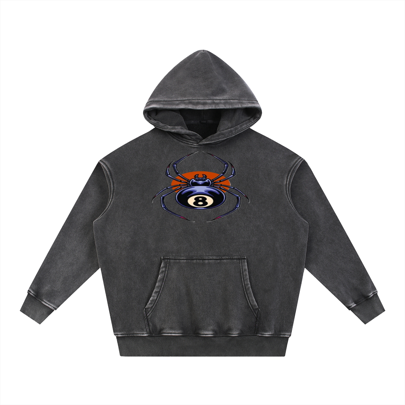 Snow Wash Fleece Oversize Hoodie - ACE