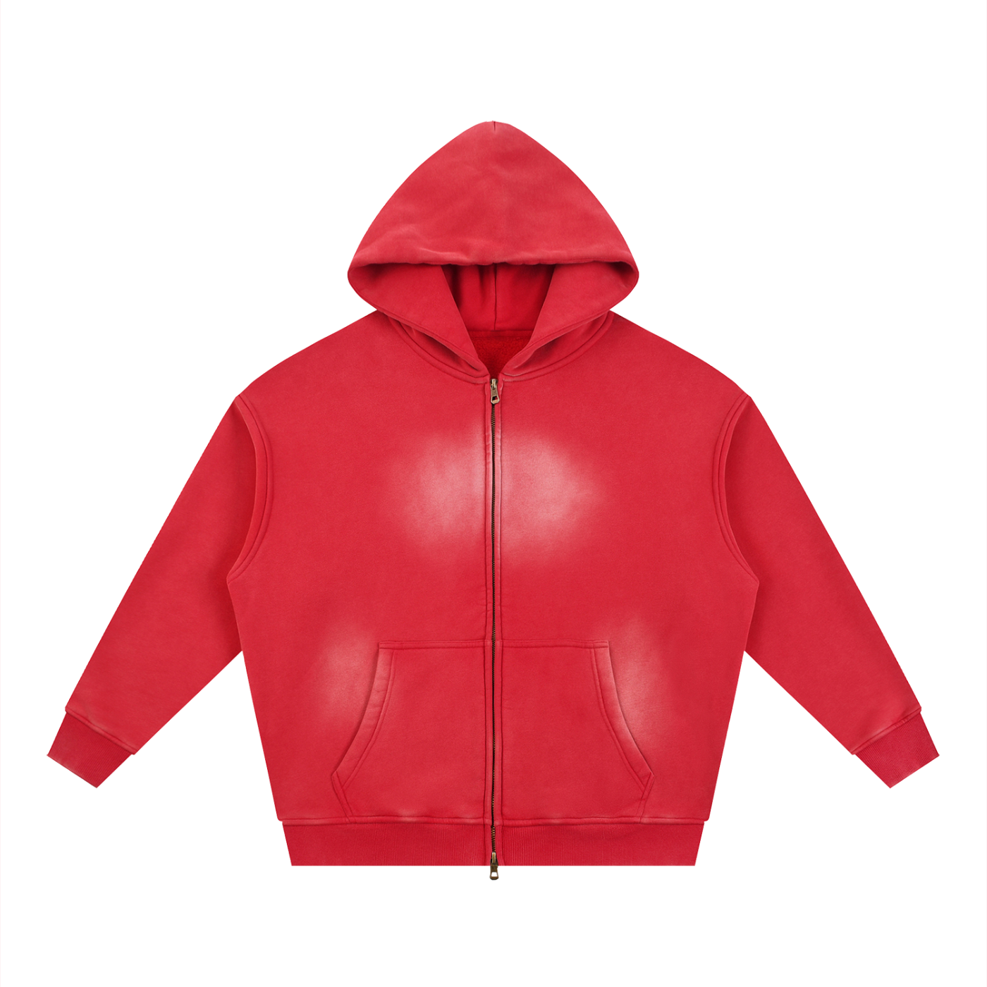 Sunfade Two-way Zipper Boxy Fleece Hoodie - ACE
