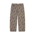 Unisex Vintage Wash Leopard Wide Leg Jeans - ACE