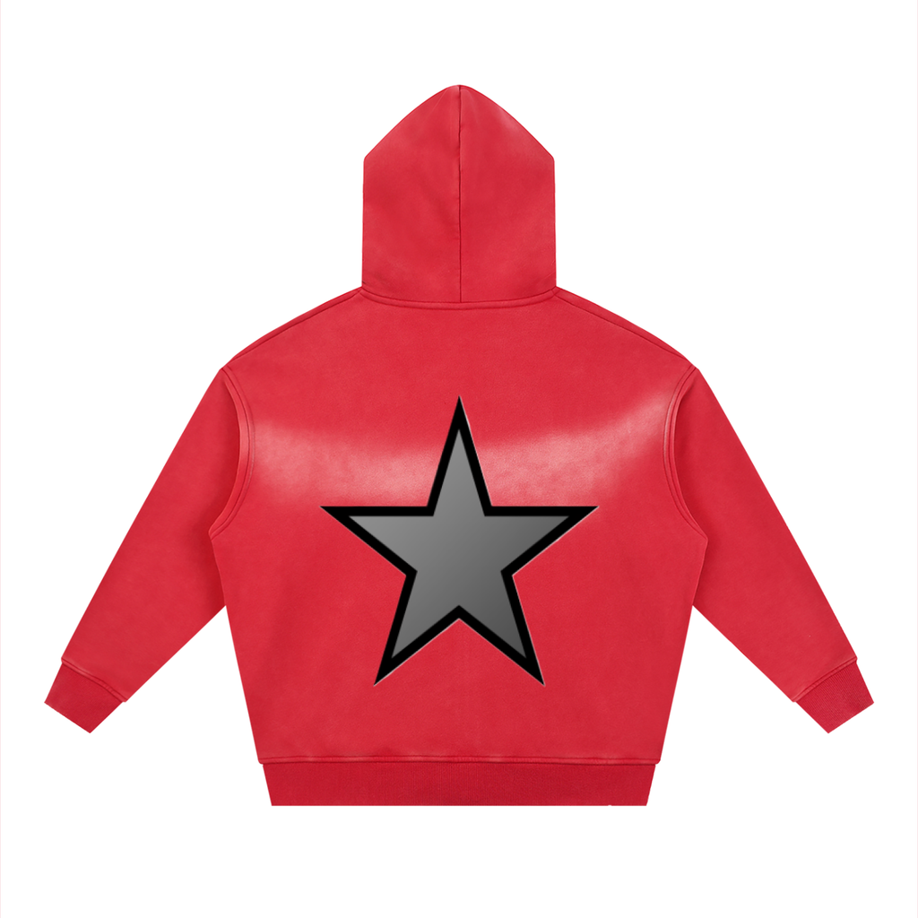 Sunfade Two-way Zipper Boxy Fleece Hoodie - ACE