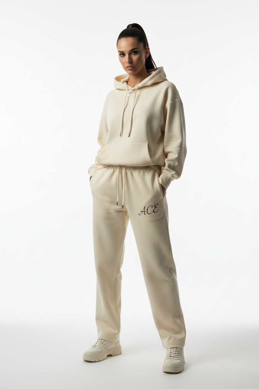 Women Vintage Washed Sweatpants with Drawstring - ACE