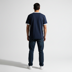Men Contrast Edge Ribbed T-Shirt - ACE