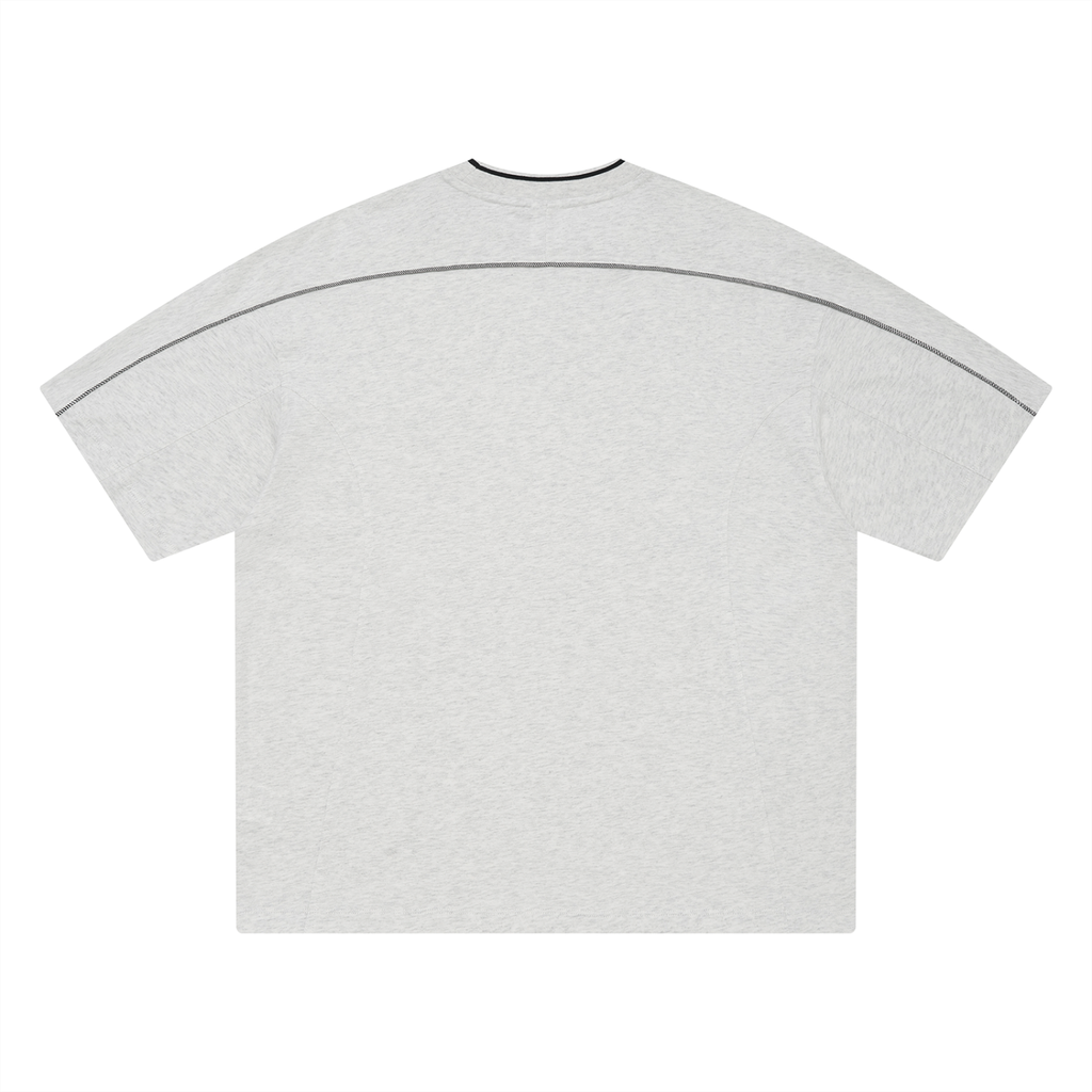 Unisex Oversized Contrast Tape T-Shirt - ACE
