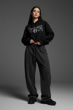 Women Snow Wash Cotton Pants with Drawstring - ACE