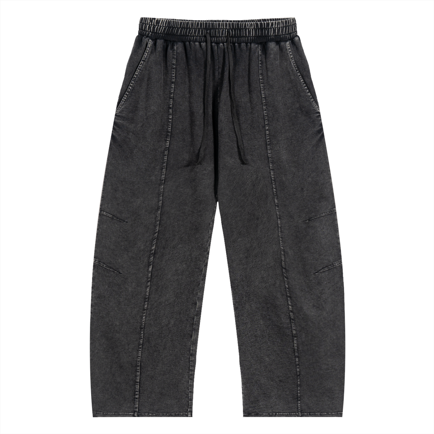 Snow Wash Drawstring Cotton Pants - ACE