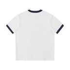Men Contrast Edge Ribbed T-Shirt - ACE