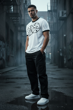 Men Contrast Edge Ribbed T-Shirt - ACE