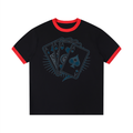 Contrast Edge Ribbed Crewneck T-Shirt - ACE