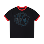 Men Contrast Edge Ribbed T-Shirt - ACE