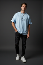 Men Heavyweight Drop Shoulder Cotton T-Shirt - ACE