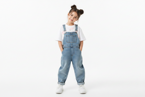 Girl’s Solid Crewneck T-Shirt