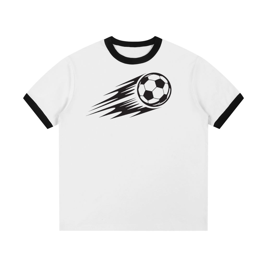 Contrast Edge Ribbed Crewneck T-Shirt - ACE