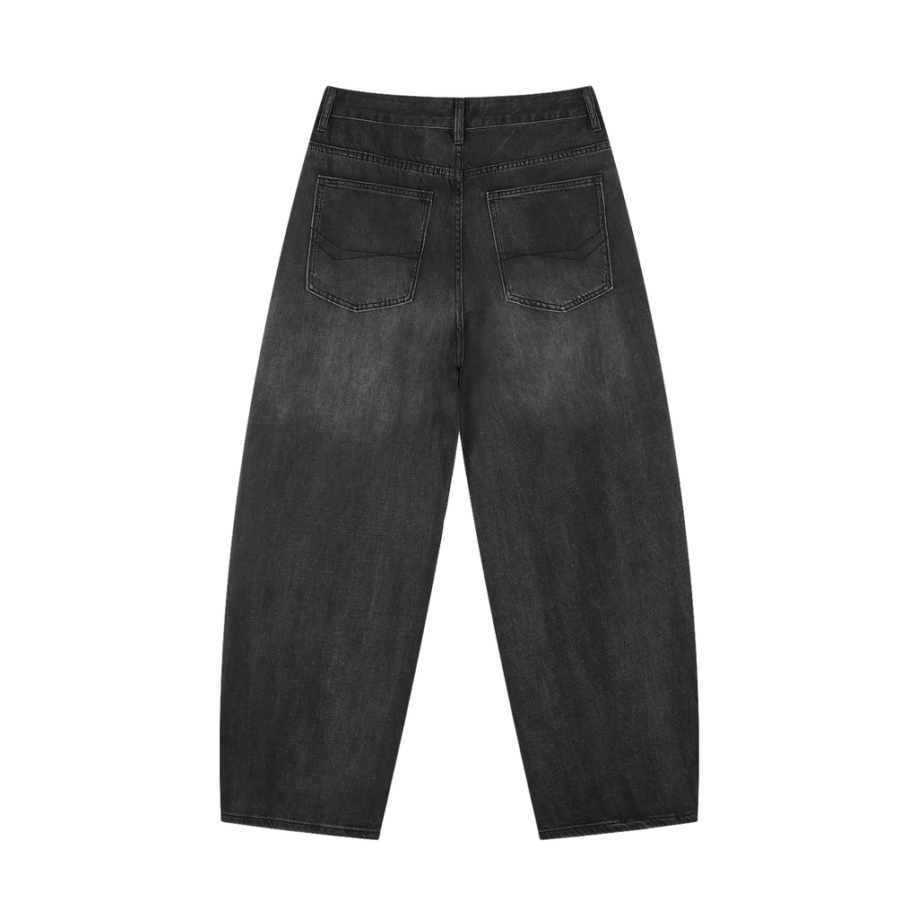 Men's Sunfade Vintage Wash Barrel Leg Jeans - ACE